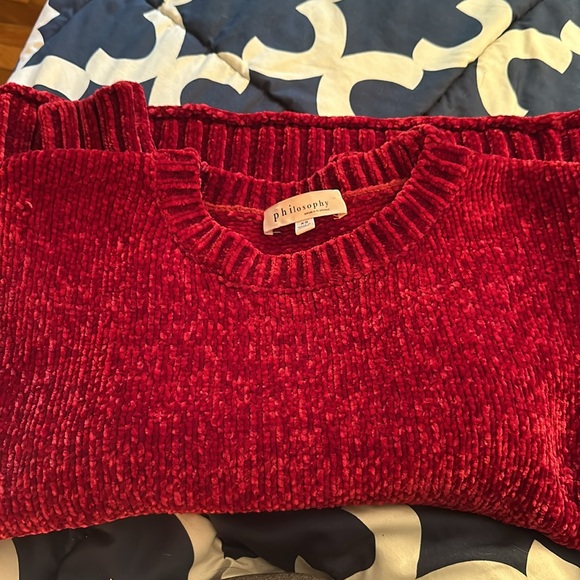 Philosophy Republic Clothing XS Red Ultra Soft Sweater - Picture 3 of 3